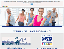 Tablet Screenshot of orthomobile.de